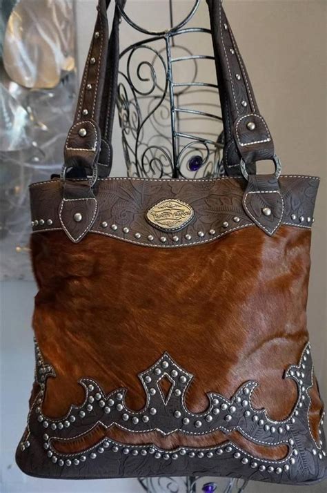 real leather western handbags